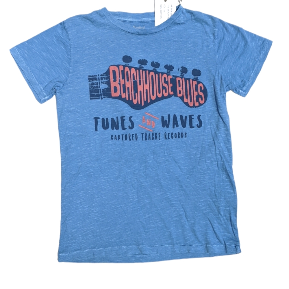 Hartford Boys size 8 Beach House Blues Graphic Tshirt